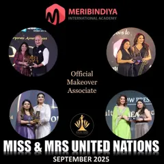 Our expertise is recognized on a global stage. We are proud to be the Official Makeover Associate for the Miss & Mrs United Nations 2025 pageant.