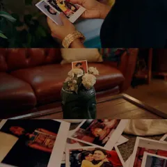 Looking through old polaroids was a central theme in the 'Bhavachitrave' music video. This captures the feeling of nostalgia and the emotional weight of memories that I often explore in my lyric writing.