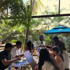 Another shot from our private Starry Night session. The lush green venue provided the perfect backdrop for a day of creativity and connection.