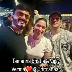 The lovely Tamanna Bhatia and the brilliant Vijay Verma at my Chitrahaar Night. It’s always a joy to see artists I admire enjoying the music.