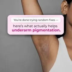 If you're done trying random fixes, here's what actually helps underarm pigmentation. A professional, targeted approach addresses the root cause for visible, long-lasting improvement.