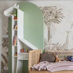 I believe kids' rooms should be magical and functional. This custom giraffe bookshelf isn't just for storage; it's a piece of art that sparks imagination and makes tidying up fun.
