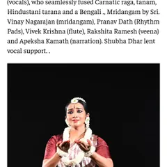 Another excerpt from The Hindu's review, detailing the wonderful orchestra that brought the music for "Sharad" to life.