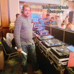 My setup for a private party at the prestigious Taj Lands End in Bandra. I'm ready to get the party started for the VIP guests.