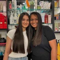 Nothing makes me happier than seeing happy clients with beautiful, healthy hair. These two are glowing after their hair smoothening treatments at the salon.