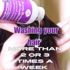 Are you washing your hair more than 2 or 3 times a week? Over-washing can strip your hair of its natural oils, leading to dryness and damage. It's one of the most common hair care mistakes to avoid.
