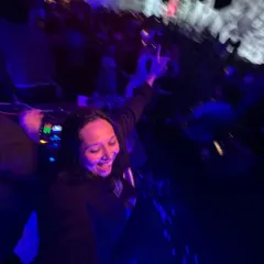 A selfie from the DJ booth at the Manish Malhotra show. I was so proud to make this happen and be a regular at his incredible events.