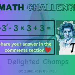 This math challenge involves exponents and negative numbers, adding another layer of complexity. We encourage students to tackle such problems to build resilience and advanced problem-solving skills.