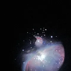 A breathtaking view of the Orion Nebula, captured through our telescope. This is what you can witness firsthand, a celestial wonder far from the city's glow.