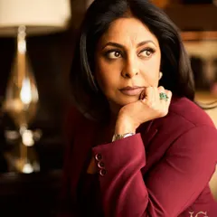 The powerful and elegant Shefali Shah, adorned with my emerald and diamond ring. Her contemplative look perfectly matches the deep, thoughtful beauty of the gemstone.