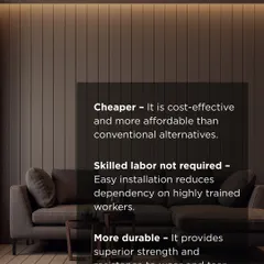 Why do we advocate for sustainable materials? They are often more cost-effective, durable, and easier to install, reducing dependency on highly skilled labor and providing superior resistance to wear and tear over time.