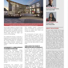 A close-up of the article, featuring our founders, Ar. Kunal Luthra and Ar. Aishwarya Tyagi, and their insights on the future of facade design.