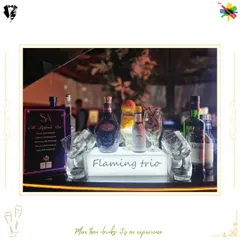 Our Old Fashioned Bar, showcasing a selection of premium whiskies like Royal Salute 21 and Glenfiddich. The menu offers creative twists on the classic, including Espresso and Moroccan variations.