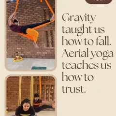 Aerial yoga teaches us to trust our bodies and the support of the silk. It's a practice where gravity becomes a tool for healing, allowing for deep stretches and a feeling of weightlessness.
