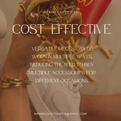 Investing in versatile pieces is cost-effective. A single piece that can be worn in multiple ways for different occasions reduces the need to buy a large number of accessories, saving you money in the long run.