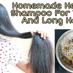 This is my recipe for a completely homemade herbal shampoo for thick and long hair. It uses traditional herbs to gently cleanse your hair without stripping its natural oils.