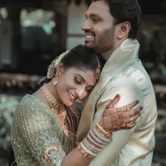 An embrace that feels like home. I focus on capturing these warm, candid interactions that show the deep affection and happiness shared between a couple on their wedding day.