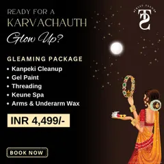 The Gleaming Package is perfect for a quick yet effective festive prep. It features a Kanpeki Cleanup for instant brightness, a Keune Spa for hair nourishment, and other essential beauty services like gel paint and waxing.
