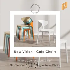 Our new line of cafe chairs are colorful, stackable, and easy to clean, making them perfect for busy cafes and food courts. They are made from high-quality polypropylene for excellent durability.
