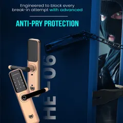 Our smart locks are engineered with advanced anti-pry protection to block every break-in attempt. This feature is designed to keep intruders out and ensure your home remains a safe sanctuary for your family.