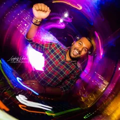 Capturing that peak party moment. My goal for every Sangeet and reception is to build the energy so everyone lets loose and celebrates. This is what a high-energy Bollywood music set feels like.