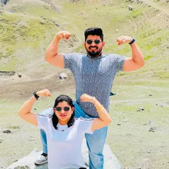 Quality family time in Sonmarg, Kashmir. Staying strong and fit together.