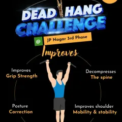 Our Dead Hang Challenge is about more than just winning; it's about testing your limits. This simple exercise improves grip strength, decompresses the spine, and enhances shoulder mobility.