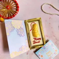 A unique gift for Diwali, this is my chocolate bar book. It opens up to reveal a 'Happy Diwali' themed chocolate bar, making it a sweet and memorable surprise.