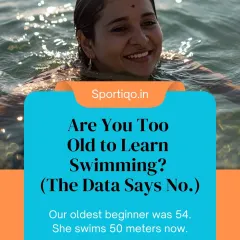 It is a myth that swimming is only for the young. Our oldest beginner was 54, and now she swims 50 meters with ease. Adults learn with purpose and discipline, which is why our adult-only batches provide a focused, pressure-free environment for rapid progress.
