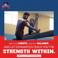 Personal attention is key. Here, I am guiding a young gymnast on the balance beam, helping her find her balance and push her limits safely. My program is open for children ages three and up.