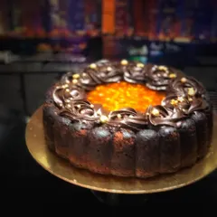 A sophisticated treat for any occasion, this is my Chocolate Orange Bundt Cake. The rich chocolate cake is filled with a tangy orange center and topped with chocolate ganache swirls.