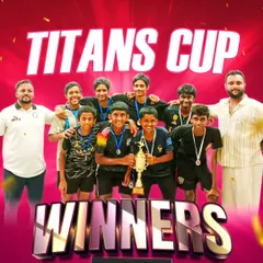Winners of the Under-16 Titans Cup! We are immensely proud of the team for their dominant performance and for bringing home the championship.