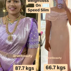 Ravalika lost a total of 21 kgs with Speed Slim. Her journey shows that with the right plan, you can achieve your goal weight and maintain it.
