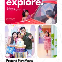 Our parties are where pretend play meets party magic. Kids can explore, imagine, and celebrate with all their friends in a space that is designed just for them. No screens, just screams of joy!