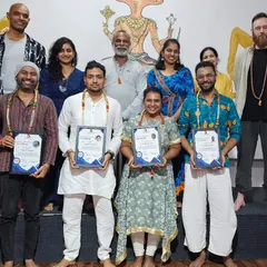 Another group of Yin Yoga graduates, ready to share the healing power of stillness. The sense of community and shared purpose is strong among them.