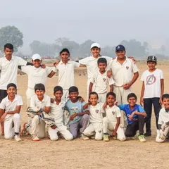 Our Inningstar boys, a group of our junior players, posing for a team photo on the ground where they learn and grow every day.