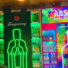 The right audio enhances the visual appeal of a store. The sound system here works with the vibrant lighting and modern product displays.