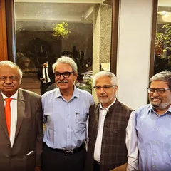 With esteemed colleagues after a panel discussion. These interactions are where ideas are exchanged and the future of law is shaped.
