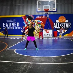 Our U10 girls and lil-hoops players working on their handles. We believe in starting young to build a strong foundation in coordination, balance, and fundamental basketball skills.