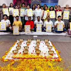 A photo with my fellow practitioners after completing our training. It was an honor to learn and grow alongside these beautiful souls on our shared healing journey.