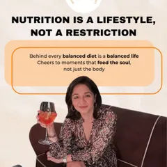 Nutrition is a lifestyle, not a restriction. It's about feeding your soul, not just your body. Cheers to finding joy and balance in every aspect of life.