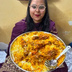 A full plate of my special Eid offer, the Chicken Drumstick Biryani. Look at the generous portion size, perfect for satisfying a big appetite.