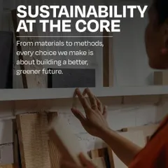 Sustainability is at the core of our practice. From the materials we select to the construction methods we use, every choice is made with the goal of building a better, greener future.