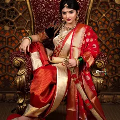 This variation of the Sreeleela portrait captures a more direct and intense expression, showcasing the versatility we can achieve within a single conceptual shoot.