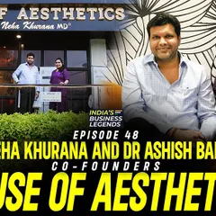 I was honored to sit down with India's Business Legends to discuss my journey as an entrepreneur and the innovative treatments we've pioneered at House of Aesthetics.