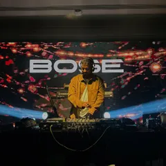 A focused shot from the console during the corporate show at The Leela Palace. The stage setup with the massive LED screen was incredible.