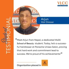 A success story from our alumnus Arjun, who is now a successful hairdresser. His journey from a student to a professional is a testament to the effectiveness of our training and placement support.