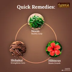 Here are three quick remedies for hair fall from nature's pharmacy. Neem promotes a healthy scalp, Shikakai strengthens roots, and Hibiscus boosts growth. Together, they form a powerful trio for natural hair care.