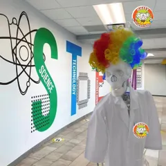 Professor Funny Bones is in the house. Our professors often adopt fun personas, complete with costumes, to make the learning experience more engaging and memorable for the kids.