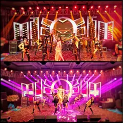 An energetic stage performance by Nikki Tamboli, captured for an event. I work to get clear shots of the performers and the intricate stage design.